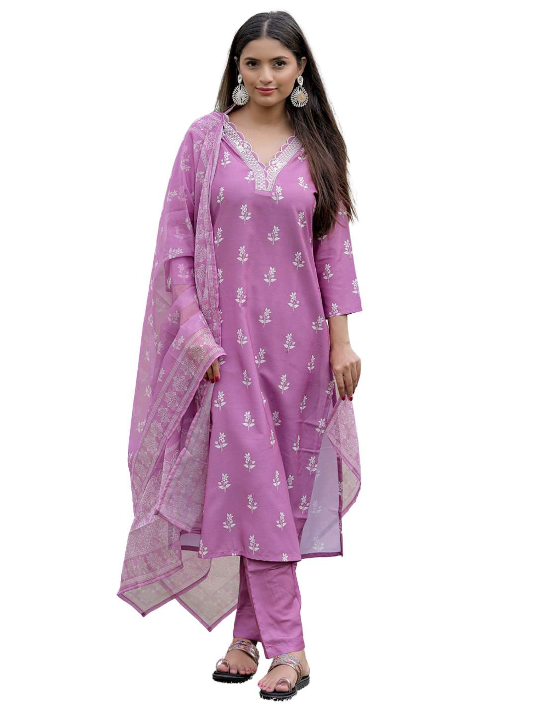 Embroidared Rayon Kurta Set