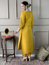 Embroidery Chanderi Kurta Set