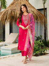 Embroidared Viscose Kurta Set