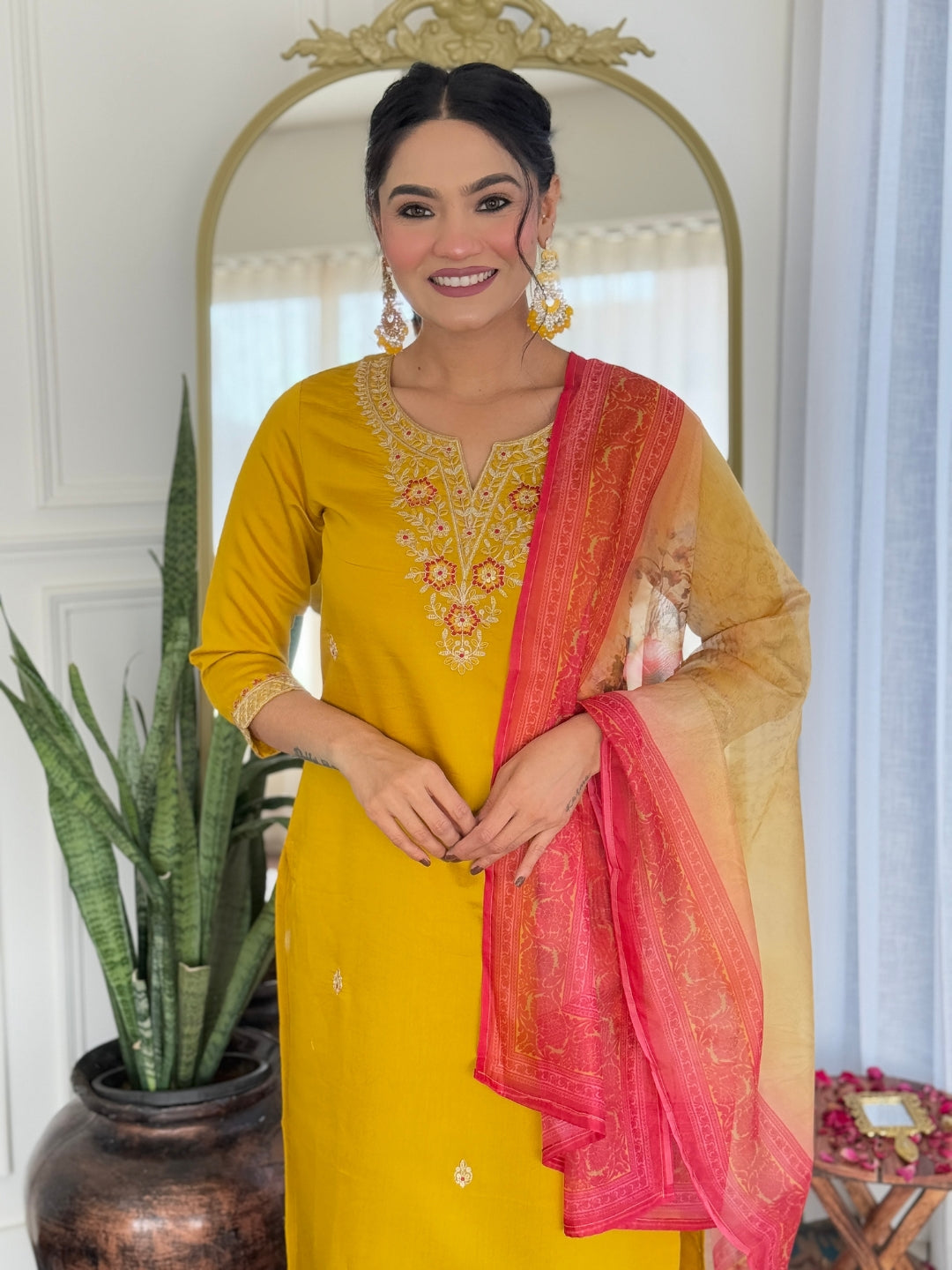 Embroidery Rayon Kurta Set