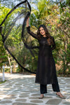 Embroidery Faux Georgette Kurta Set