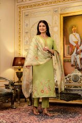 Embroidared Beads Viscose Simer Kurta Set