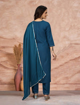 Embroidery Cottan Blend Kurta Set