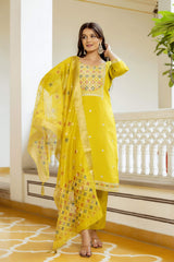 Embroidery Viscose Shimar Kurta Set
