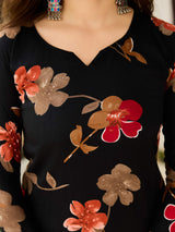 Embroidared Silk Blend Kurta Set
