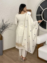 Embroidared Viscose Silk Kurta Set
