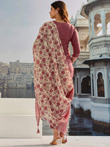 Embroidery Cotton Silk Kurta Set