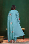 Embroidared Chanderi Silk Kurta Set