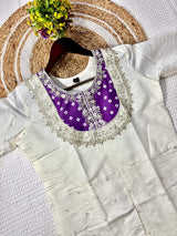 Coding Sequence Embroidered Kurti