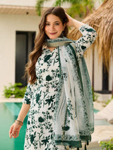 Embroidared Silk Blend Kurta Set