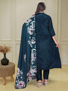 Embroidared Chinnon Kurta Set