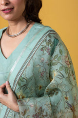 Embroidery Viscose Chanderi Kurta Set