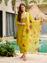 Embroidared Rayon Kurta Set