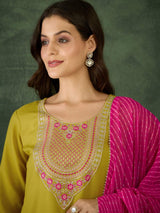 Embroidared Rayon Kurta Set