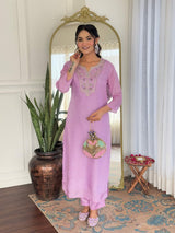 Embroidery Rayon Kurta Set