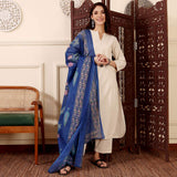 Embroidared Chanderi Silk Kurta Set