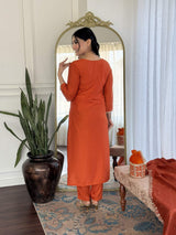 Embroidery Viscose Chinon Kurta Set