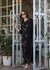 Printed Silk Blend Kurta Set