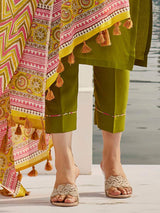 Embroidery Muslin Cotton Kurta Set