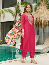 Embroidared Rayon Kurta Set