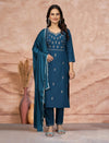 Embroidery Cottan Blend Kurta Set