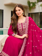 Embroidery Cp Vichitra Kurta Set