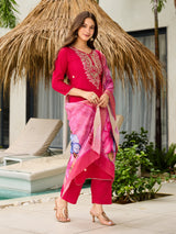 Embroidared Viscose Kurta Set