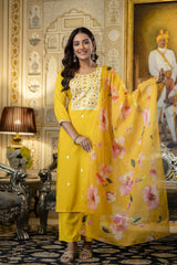 Embroidared Viscose Rayon Kurta Set