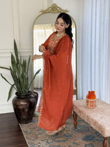 Embroidery Viscose Chinon Kurta Set