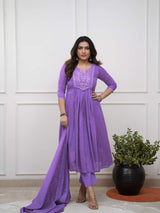 Embroidared Cottan Printed Kurta Set
