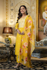Embroidared Viscose Rayon Kurta Set