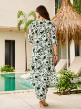 Embroidared Silk Blend Kurta Set