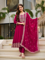 Embroidery Cp Vichitra Kurta Set