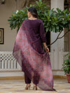 Embroidery Roman Silk With Cotton Lining Kurta Set