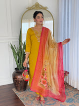 Embroidery Rayon Kurta Set