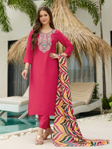 Embroidared Rayon Kurta Set