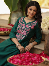 Embroidared Viscose Rayon Kurta Set