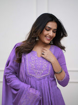 Embroidared Cottan Printed Kurta Set