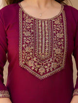 Embroidery Rayon Kurta Set