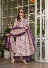 Printed Pure Cotton Kurta Set