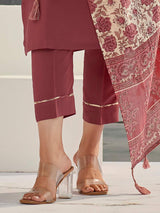 Embroidery Cotton Silk Kurta Set