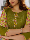 Embroidery Muslin Cotton Kurta Set