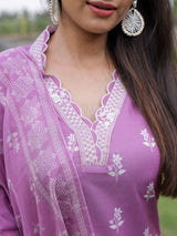 Embroidared Rayon Kurta Set