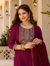 Embroidery Rayon Kurta Set