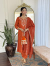 Embroidery Viscose Chinon Kurta Set