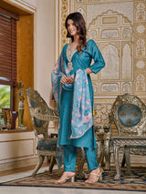 Heavy Embroidered Viscose Rayon Kurta Set