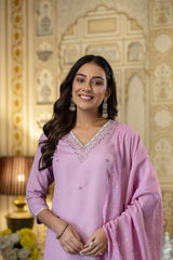 Embroidared Viscose Rayon Kurta Set