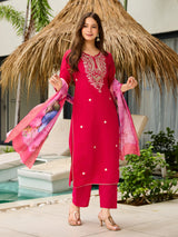 Embroidared Viscose Kurta Set