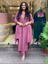 Embroidared Cottan Kurta Set
