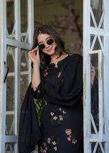 Printed Silk Blend Kurta Set